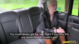 Ponaredek Taxi vroče, strastno grobo backseat seks