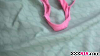 Blonde stepsis drilled sa pamamagitan ng matapang na stepbros malaking tite