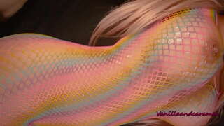 Busty Русокоса Курва Masturbates Со Нејзината Долга Lollipop